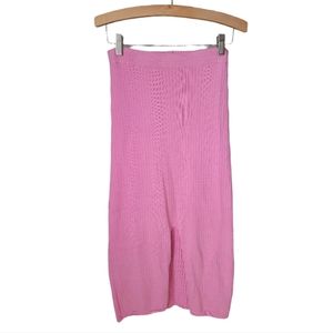 Free People Skyline Midi Skirt Pink Size Small